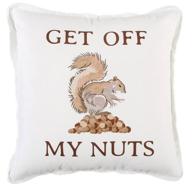 "Get Off My Nuts" Pillow Cover Bed Bath & Beyond 35651942